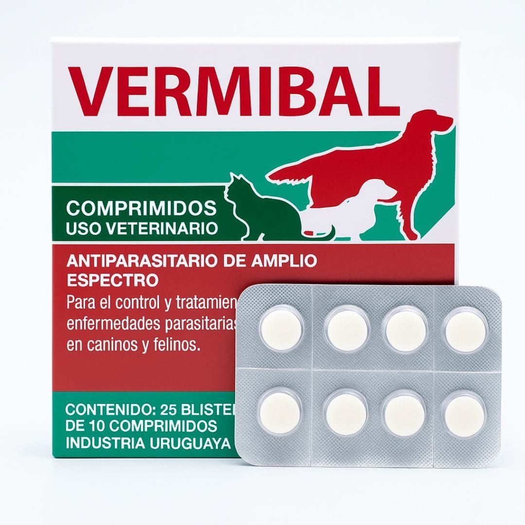 Antiparasitario Interno Vermibal Tableta x10