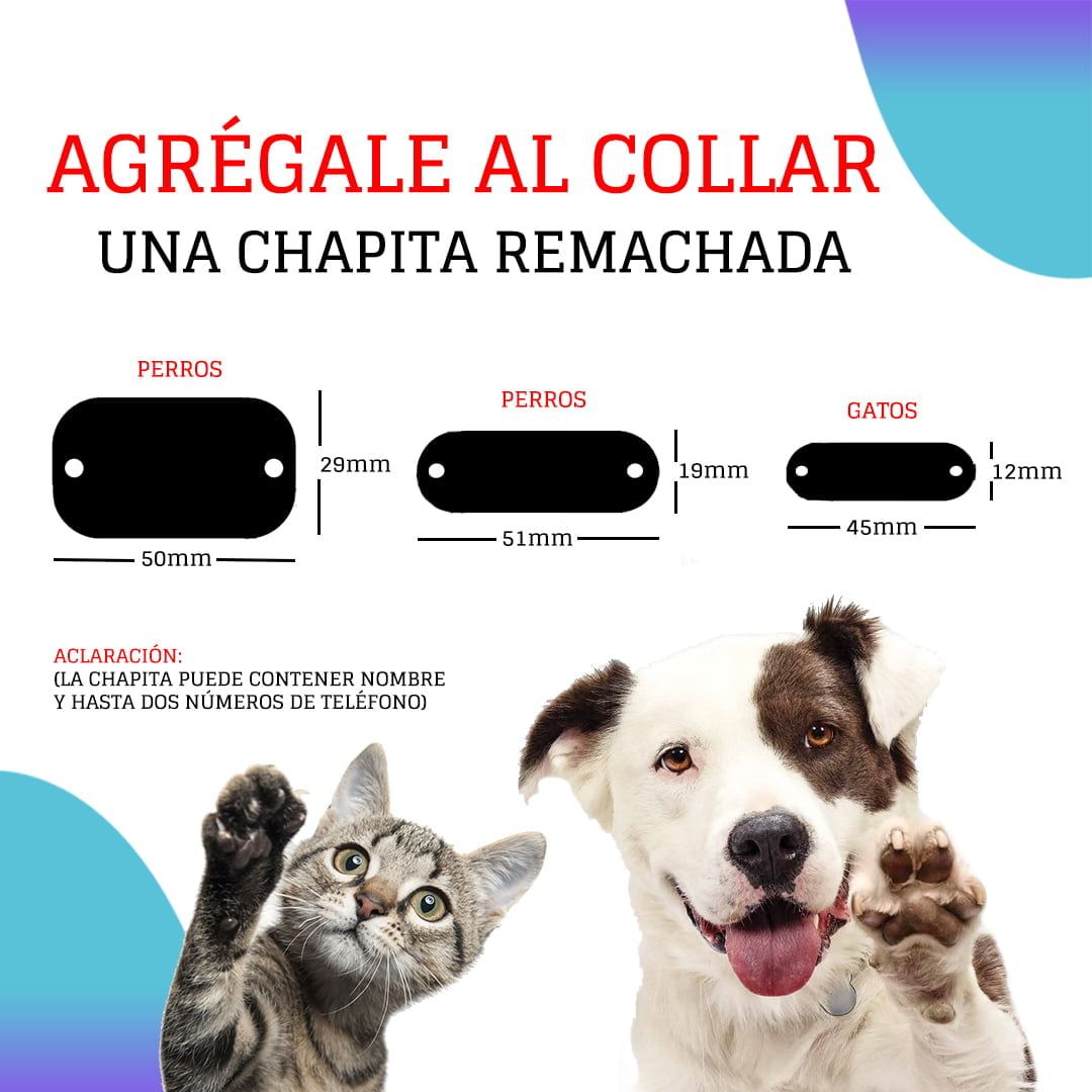 Chapita remachada Perro/Gato
