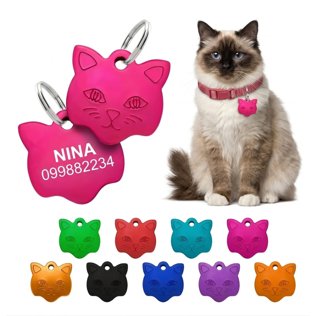 Chapita identificadora Gato