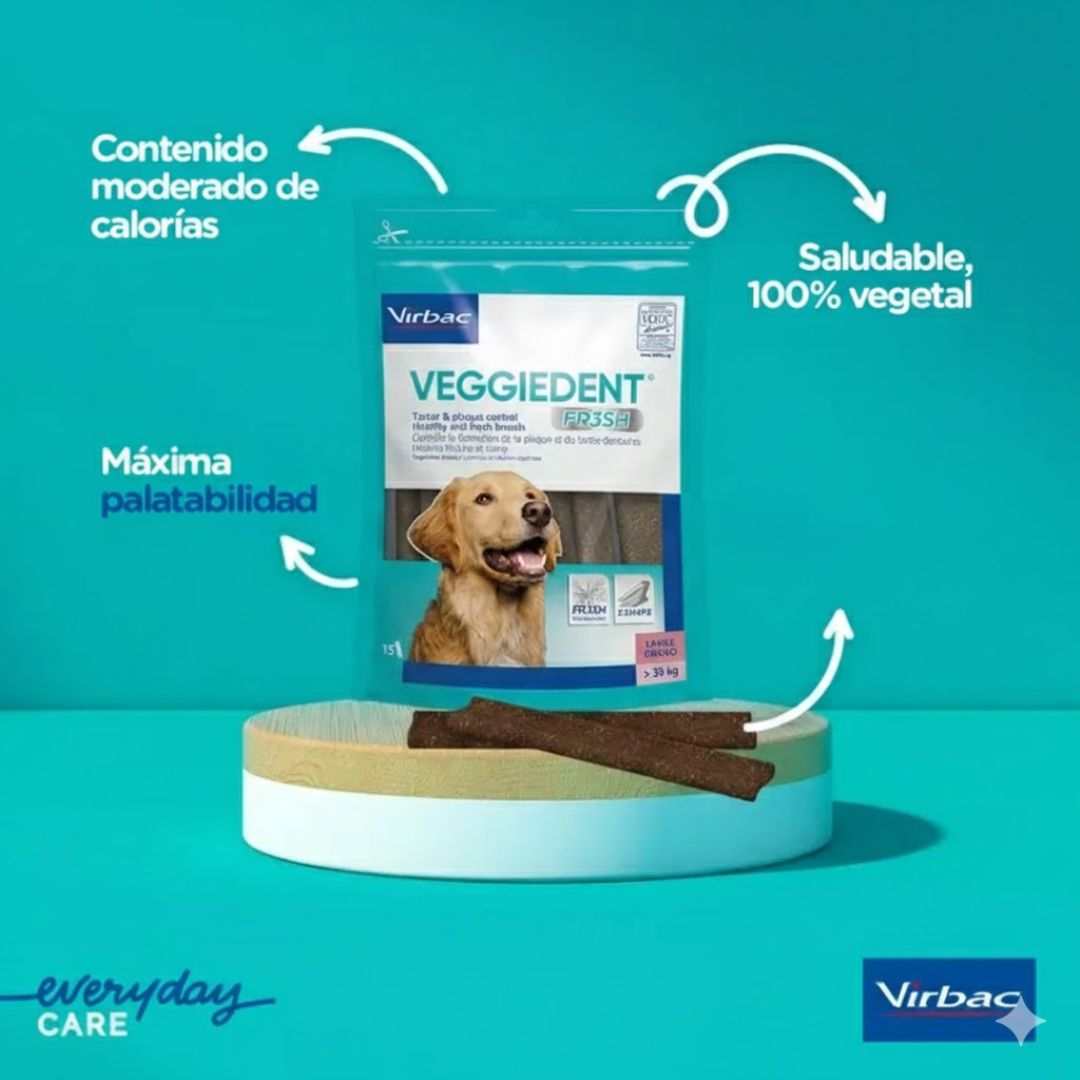 Snack Masticable Veggiedent  VIRBAC Contra Sarro