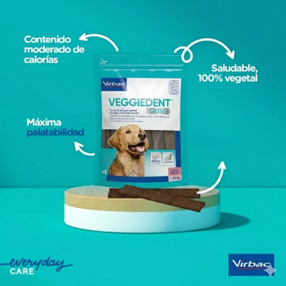 Snack Masticable Veggiedent  VIRBAC Contra Sarro