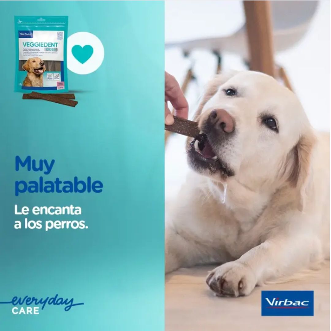 Snack Masticable Veggiedent  VIRBAC Contra Sarro