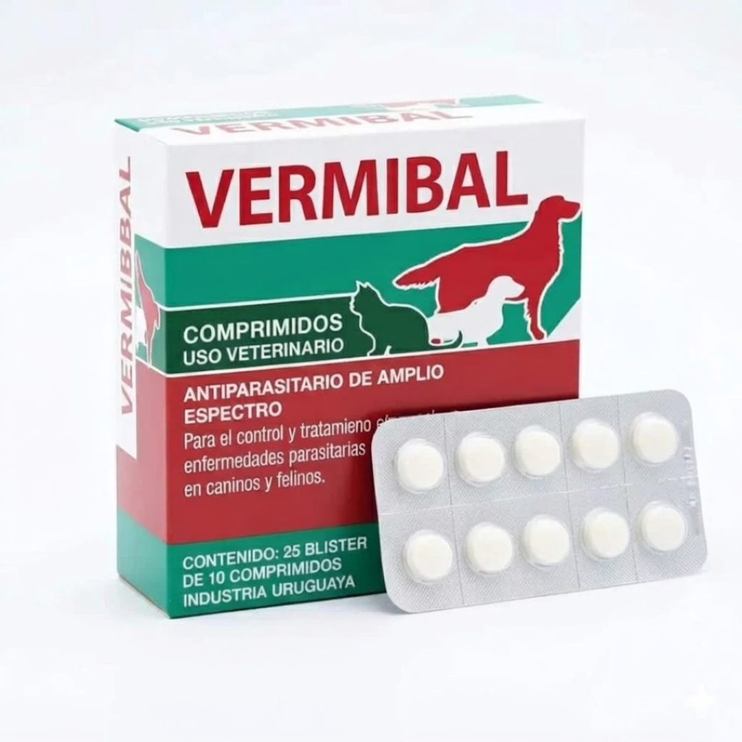 Antiparasitario Interno Vermibal Tableta x10