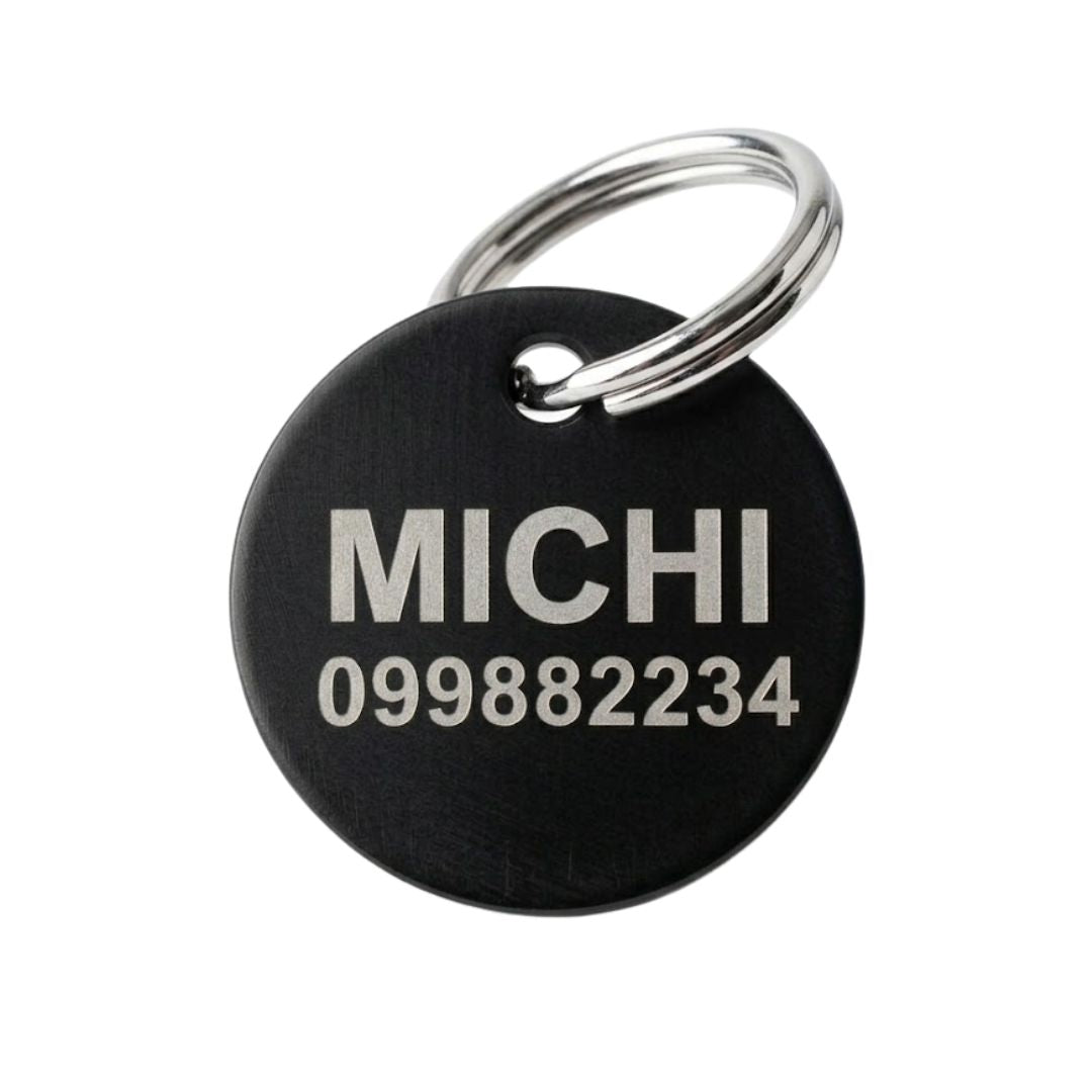 Chapita 20x20mm Negra