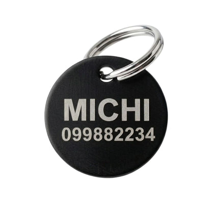 Chapita 20x20mm Negra