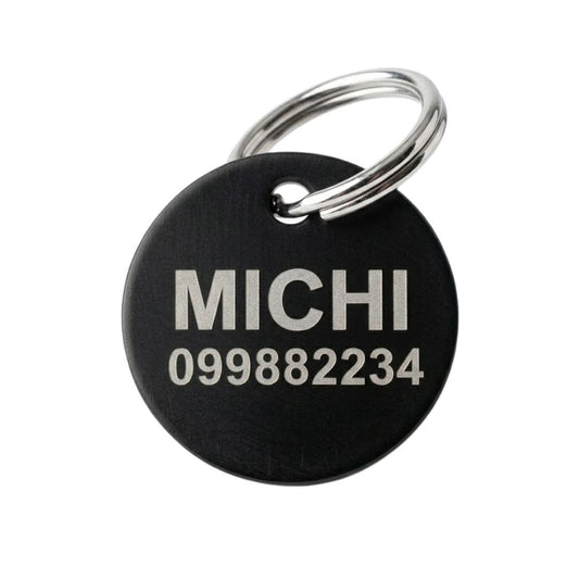 Chapita 20x20mm Negra