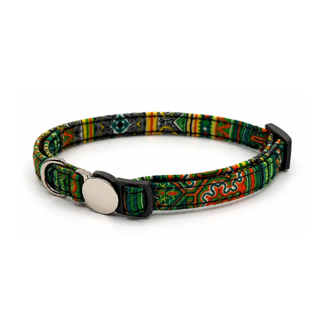 Collar Gato Hebilla Grabada Abrefácil