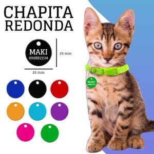 Chapita identificadora Redonda 25x25