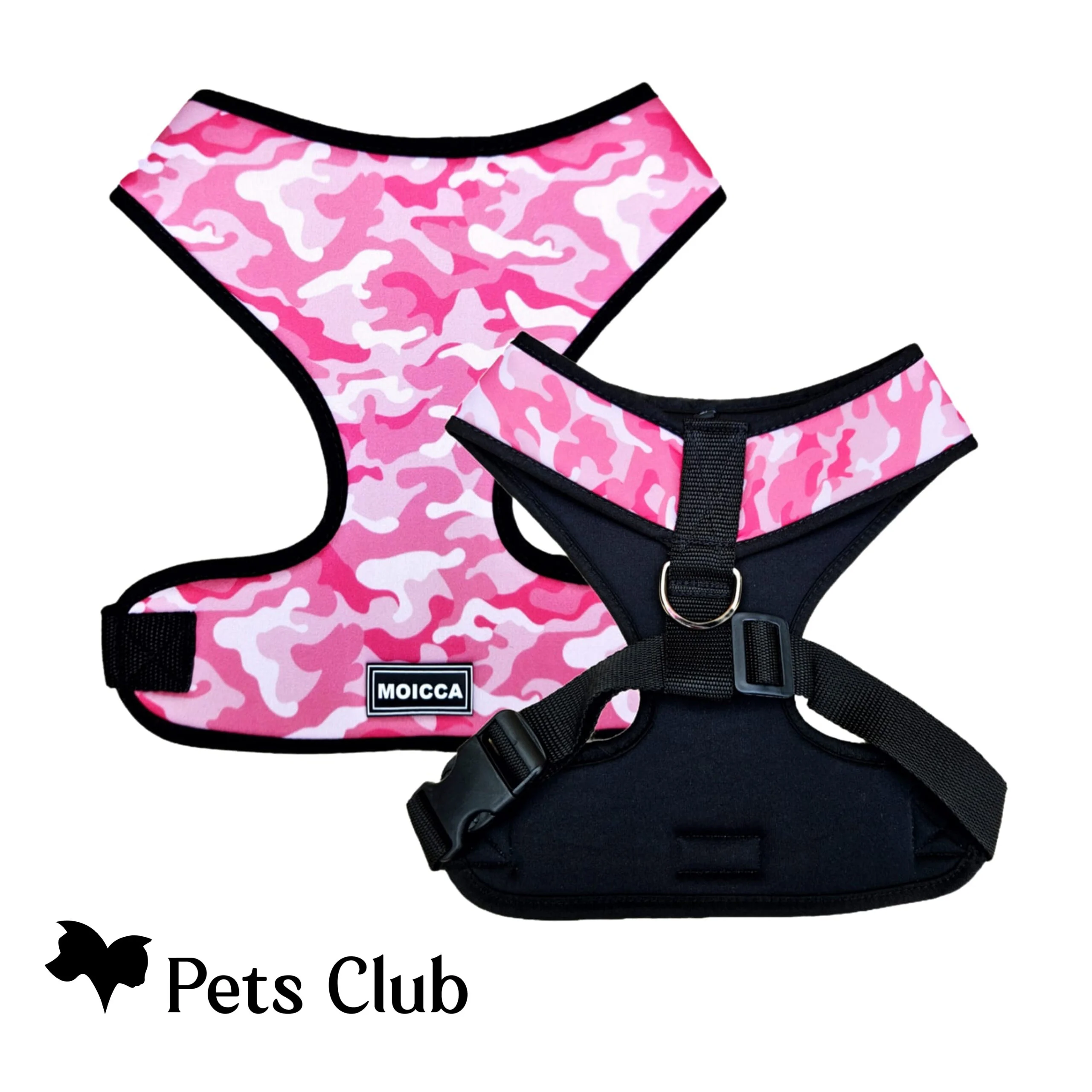 Pechera Militar Rosada Perro y Gato