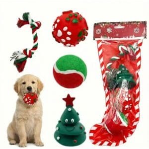 Set x4 Juguetes Navidad  Perro